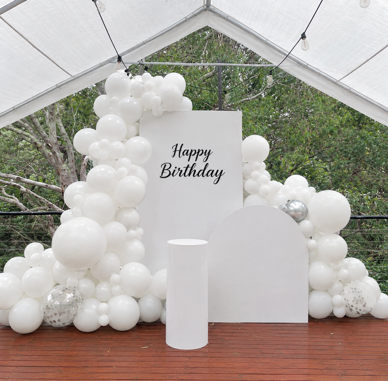 Pure White Birthday Elegance