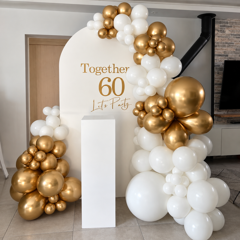 White & Gold Bachelor Party