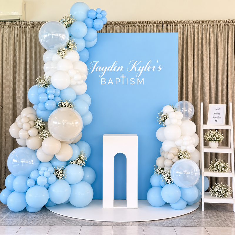 Baby Blue & White Baptism