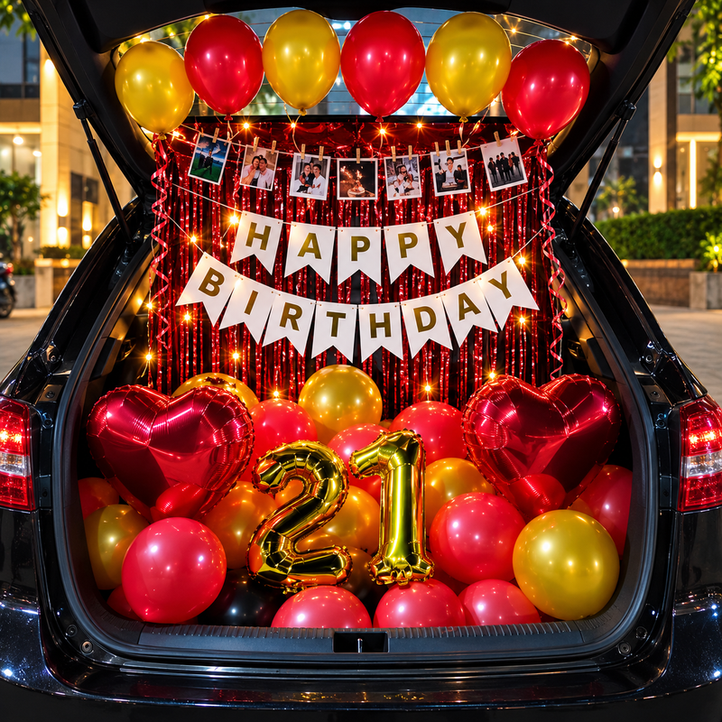Birthday Car Decor