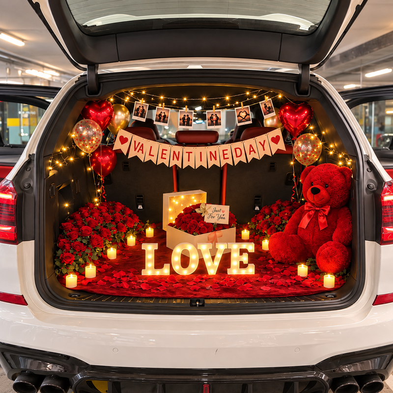 Valentine’s Day Car Decor