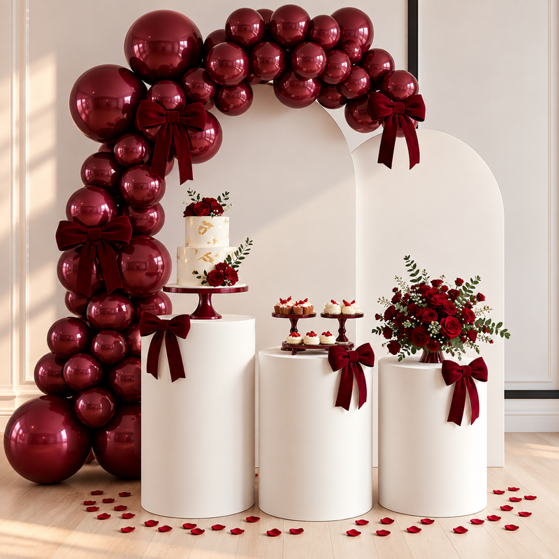Burgundy Romance Bachelor Party