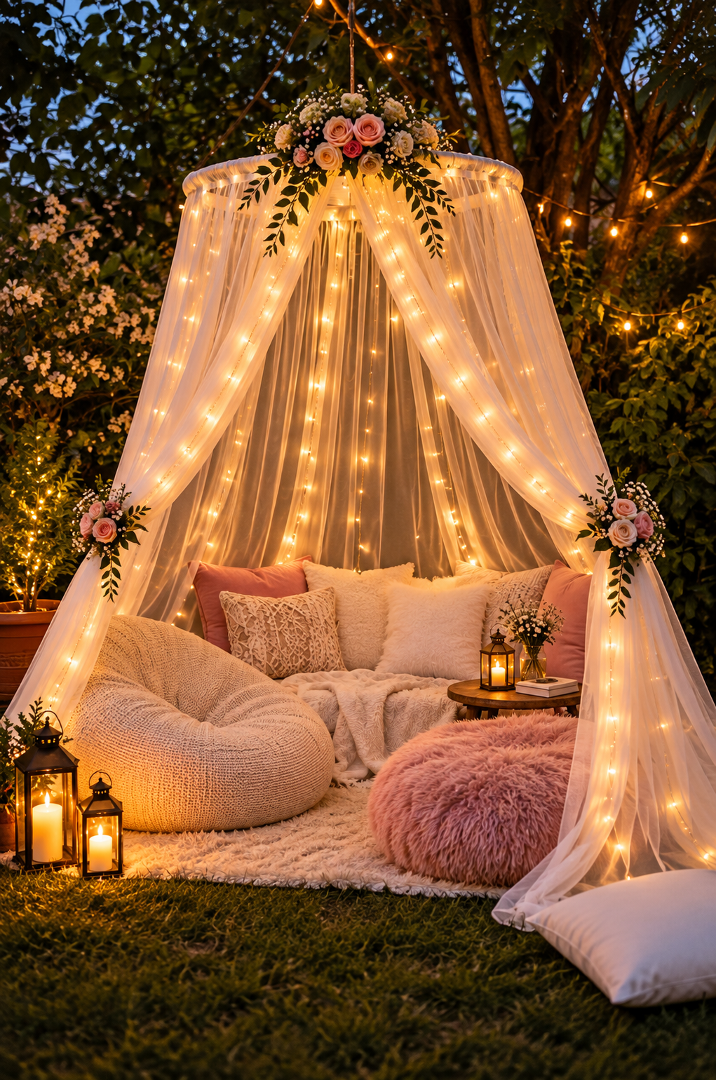 Romantic Outdoor Canopy Decoration