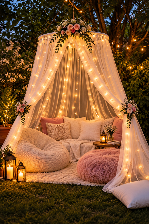 Romantic Outdoor Canopy Decoration
