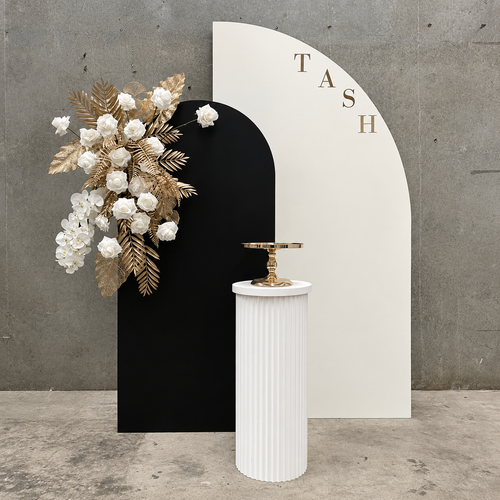 Elegant Black & White Wedding Decoration