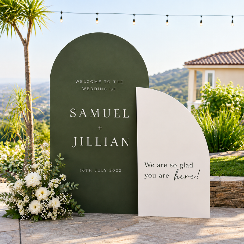 Elegant Wedding Welcome Sign