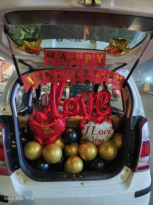 Happy Birthday banner  Heart Shaped Foil